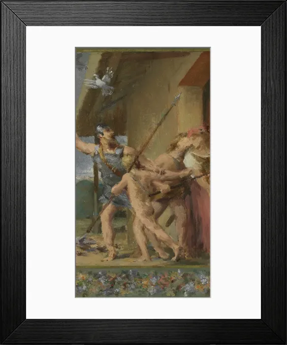 Framed Print : Esquisse pour la salle des mariages de la mairie de Saint-Maur-des-Fossés : Patrie, 1883. Creator: Edouard Michel Lancon Framed Print : Esquisse pour la salle des mariages de la mairie de Saint-Maur-des-Fossés : Patrie, 1883. Creator: Edouard Michel Lancon
