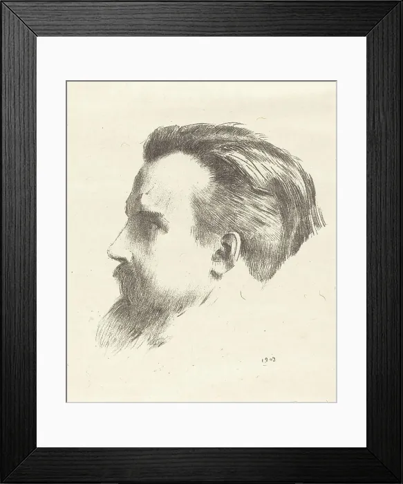 Framed Print : Maurice Denis, 1903. Creator: Odilon Redon Framed Print : Maurice Denis, 1903. Creator: Odilon Redon
