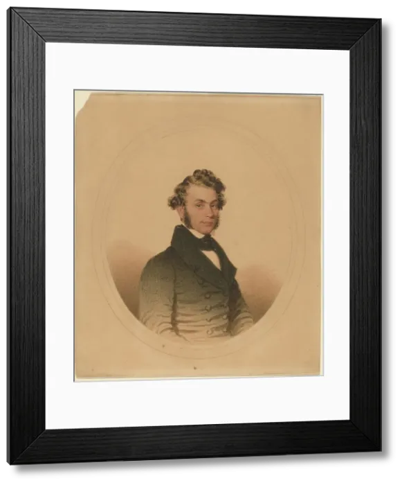 Framed Print : Unknown Yale Student. Creator: Charles Wesley Jarvis Framed Print : Unknown Yale Student. Creator: Charles Wesley Jarvis