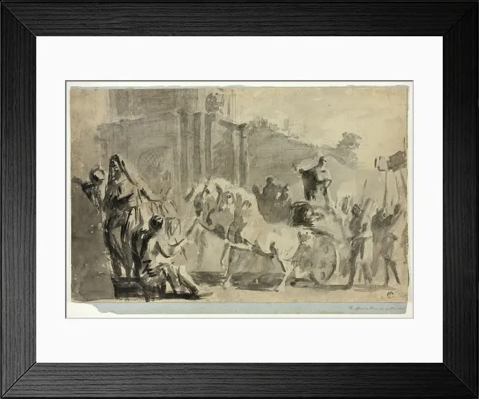 Framed Print : The Offensive Triumph of Camillus, n.d. Creator: Sawrey Gilpin