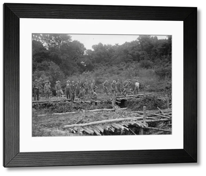 Framed Print : American University Training Camp, 1917. Creator: Harris & Ewing. American University Training Camp, 1917. Creator: Harris & Ewing Framed Print : American University Training Camp, 1917. Creator: Harris & Ewing. American University Training Camp, 1917. Creator: Harris & Ewing