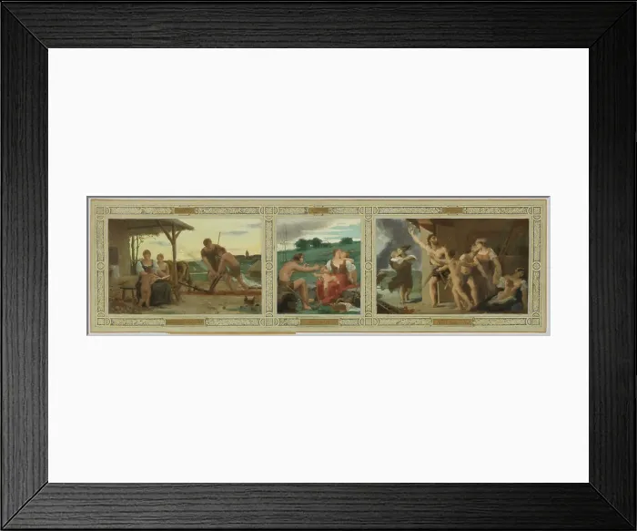 Framed Print : Esquisse pour la mairie du 2ème arrondissement : Education. Mariage. Patrie, 1880. Creator: Edouard Michel Lancon Framed Print : Esquisse pour la mairie du 2ème arrondissement : Education. Mariage. Patrie, 1880. Creator: Edouard Michel Lancon