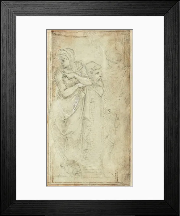 Framed Print : Two Draped Women Standing on Either Side of a Herm, 1488 / 1493. Creator: Filippino Lippi Framed Print : Two Draped Women Standing on Either Side of a Herm, 1488 / 1493. Creator: Filippino Lippi