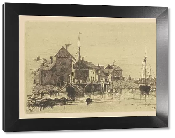 Fish-Houses, 1881. Creator: Charles A Platt