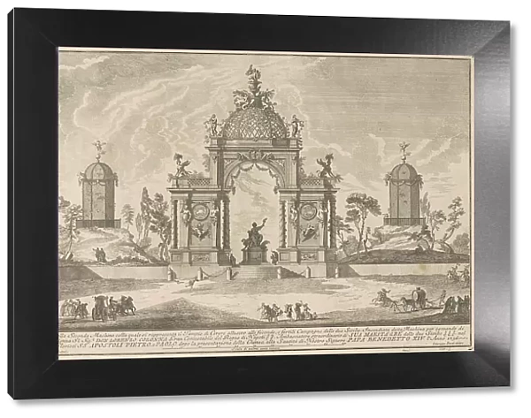 The Seconda Macchina for the Chinea of 1756: The Temple of Ceres, 1756. Creator: Giuseppe Pozzi