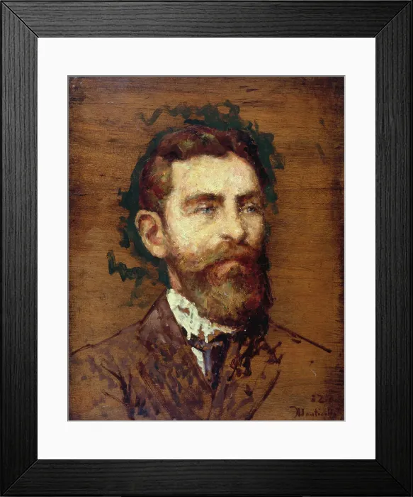 Framed Print : Portrait de François Ziem, c.1852 — 1853. Creator: Adolphe Monticelli Framed Print : Portrait de François Ziem, c.1852 — 1853. Creator: Adolphe Monticelli