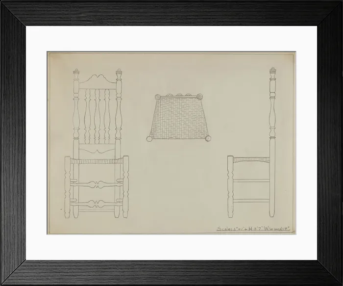 Framed Print : Chair, 1935 / 1942. Creator: Gerald Bernhardt Framed Print : Chair, 1935 / 1942. Creator: Gerald Bernhardt