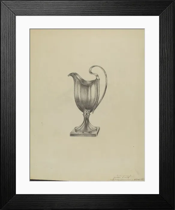 Framed Print : Silver Pitcher, 1935 / 1942. Creator: Gerald Bernhardt Framed Print : Silver Pitcher, 1935 / 1942. Creator: Gerald Bernhardt
