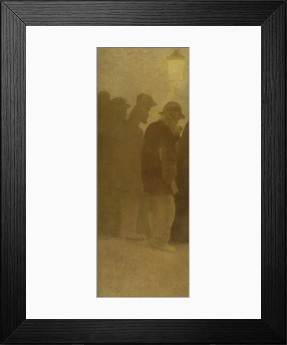 Framed Print : La Bouchée de pain : File d'attente, c.1904. Creator: Fernand Pelez Framed Print : La Bouchée de pain : File d'attente, c.1904. Creator: Fernand Pelez