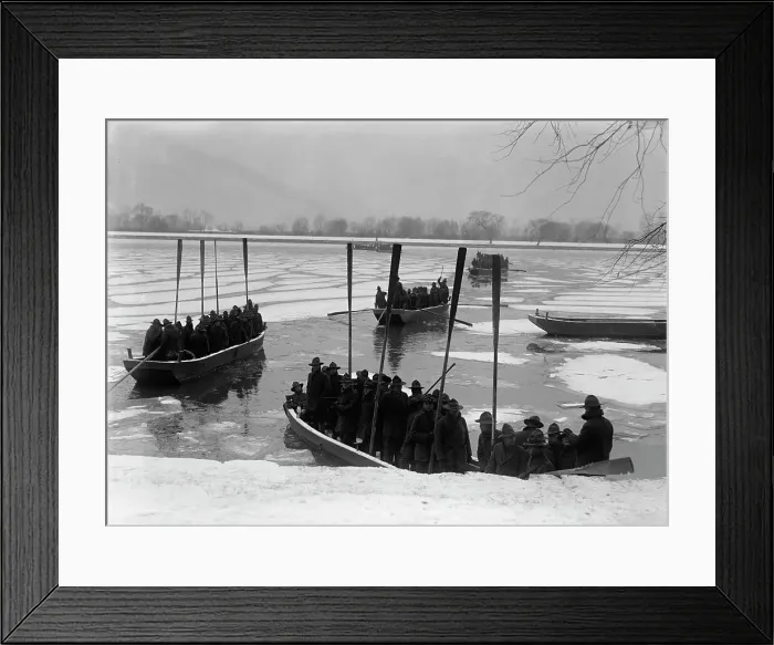 Framed Print : American University Training Camp - Engineers From Training Camp On Potomac, 1917. Creator: Harris & Ewing. American University Training Camp - Engineers From Training Camp On Potomac, 1917. Creator: Harris & Ewing