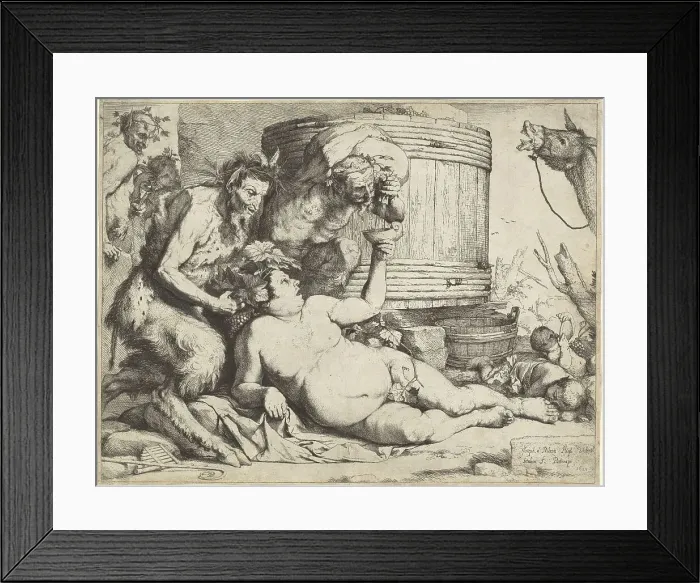 Framed Print : The Drunken Silenus, 1628. Creator: Jusepe de Ribera Framed Print : The Drunken Silenus, 1628. Creator: Jusepe de Ribera