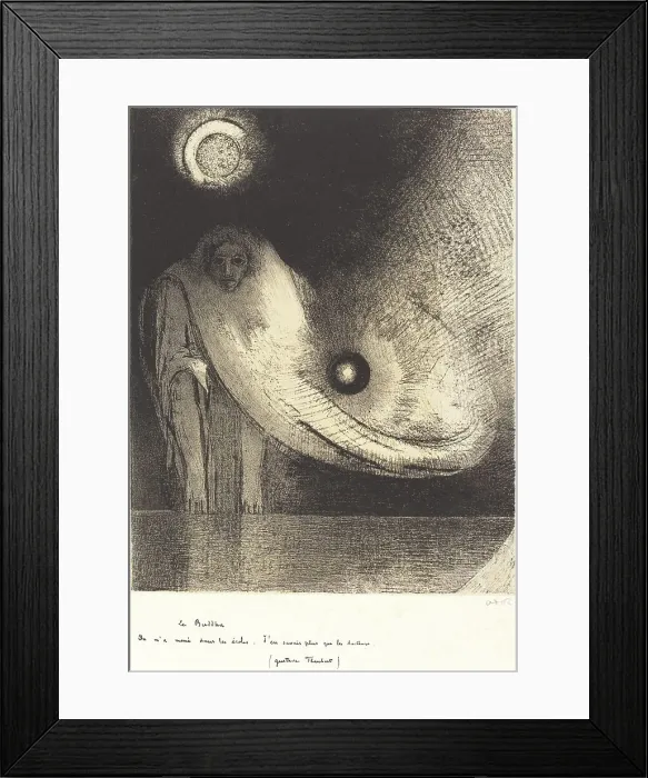 Framed Print : Le Buddha, 1895. Creator: Odilon Redon Framed Print : Le Buddha, 1895. Creator: Odilon Redon