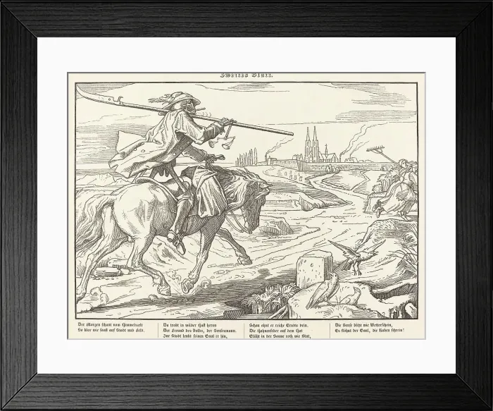 Framed Print : Auch ein Todtentanz II, 1849. Creator: Alfred Rethel Framed Print : Auch ein Todtentanz II, 1849. Creator: Alfred Rethel