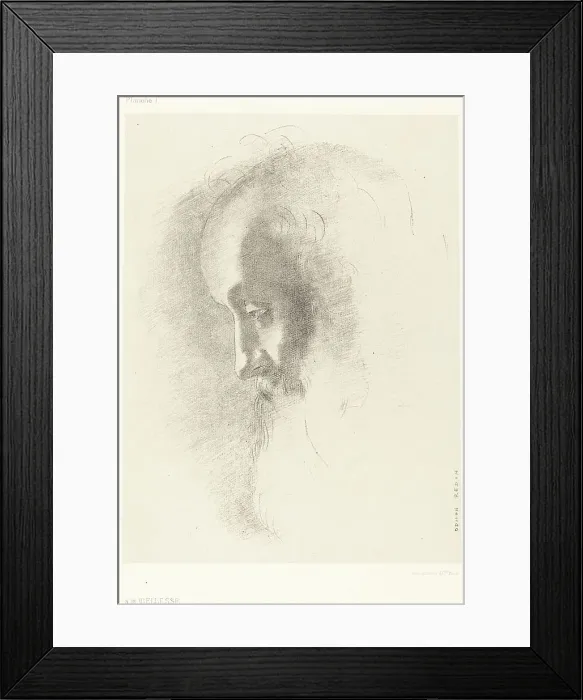 Framed Print : A La Vieillesse (To Old Age), 1886. Creator: Odilon Redon Framed Print : A La Vieillesse (To Old Age), 1886. Creator: Odilon Redon