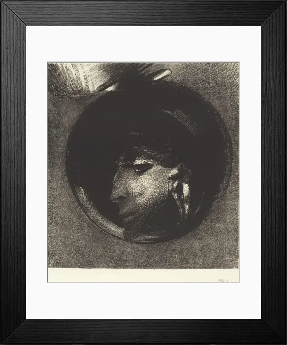 Framed Print : Cellule Auriculaire (Auricular Cell), 1894. Creator: Odilon Redon Framed Print : Cellule Auriculaire (Auricular Cell), 1894. Creator: Odilon Redon
