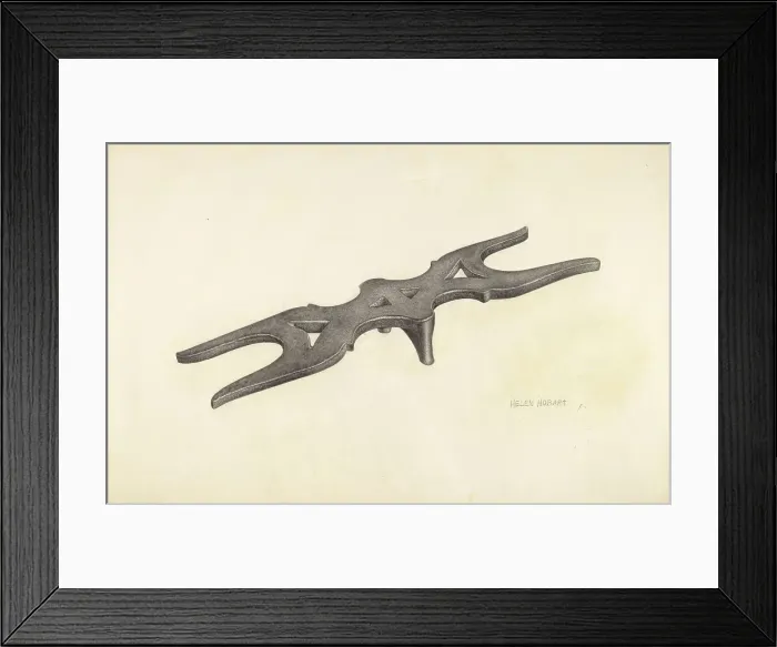 Framed Print : Bootjack, c. 1942. Creator: Helen Hobart Framed Print : Bootjack, c. 1942. Creator: Helen Hobart