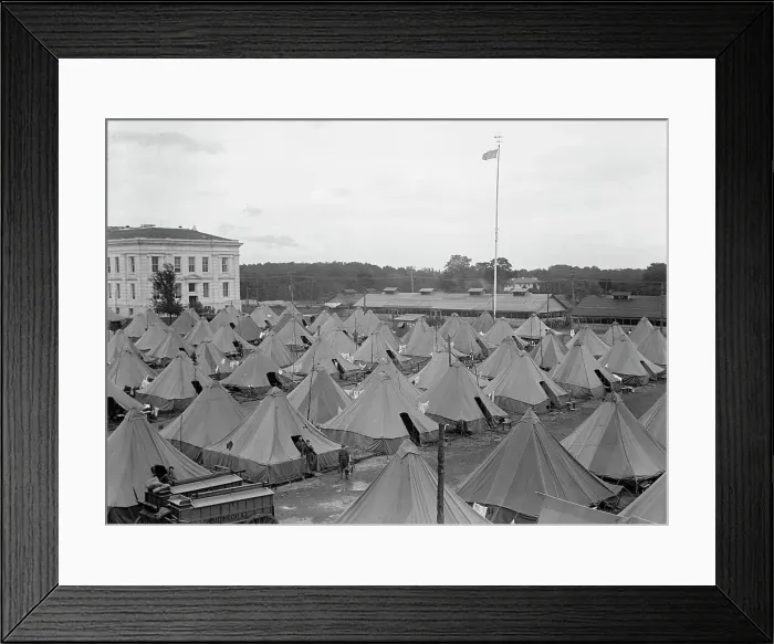Framed Print : American University Training Camp - Misc. Views, 1917. Creator: Harris & Ewing. American University Training Camp - Misc. Views, 1917. Creator: Harris & Ewing Framed Print : American University Training Camp - Misc. Views, 1917. Creator: Harris & Ewing. American University Training Camp - Misc. Views, 1917. Creator: Harris & Ewing