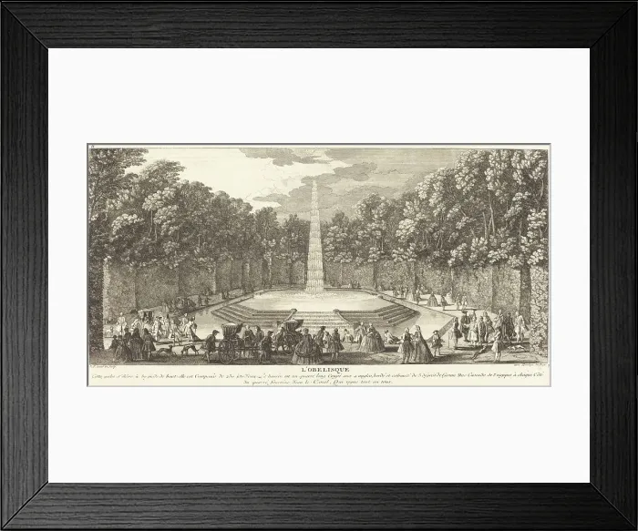 Framed Print : L'Obelisque. The Obelisk. Creator: Jacques Rigaud Framed Print : L'Obelisque. The Obelisk. Creator: Jacques Rigaud