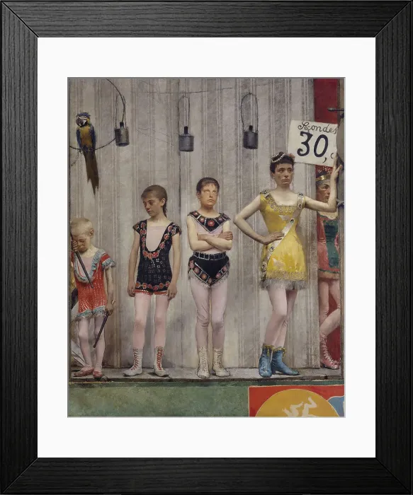Framed Print : Grimaces et misère - Les Saltimbanques (acrobates), 1888. Creator: Fernand Pelez Framed Print : Grimaces et misère - Les Saltimbanques (acrobates), 1888. Creator: Fernand Pelez