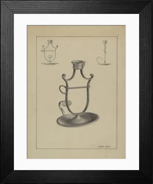 Framed Print : Taper Jack, c. 1936. Creator: Janet Riza Framed Print : Taper Jack, c. 1936. Creator: Janet Riza