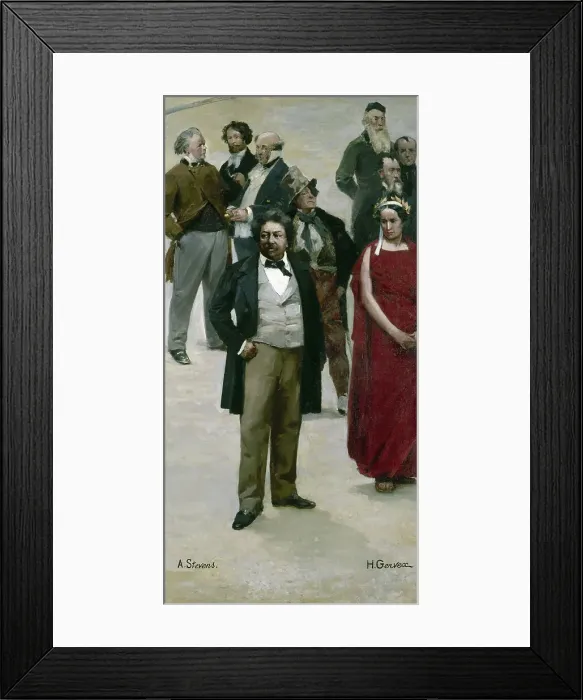 Framed Print : The Panorama of the Century, 1889. Creators: Henri Gervex, Alfred Stevens