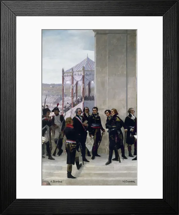 Framed Print : The Panorama of the Century, 1889. Creators: Henri Gervex, Alfred Stevens Framed Print : The Panorama of the Century, 1889. Creators: Henri Gervex, Alfred Stevens