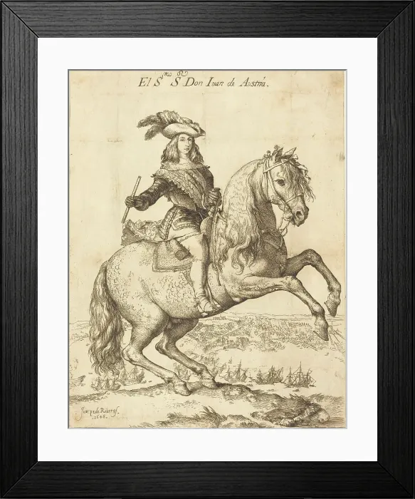 Framed Print : Equestrian Portrait of Don Juan de Austria, 1648. Creator: Jusepe de Ribera Framed Print : Equestrian Portrait of Don Juan de Austria, 1648. Creator: Jusepe de Ribera