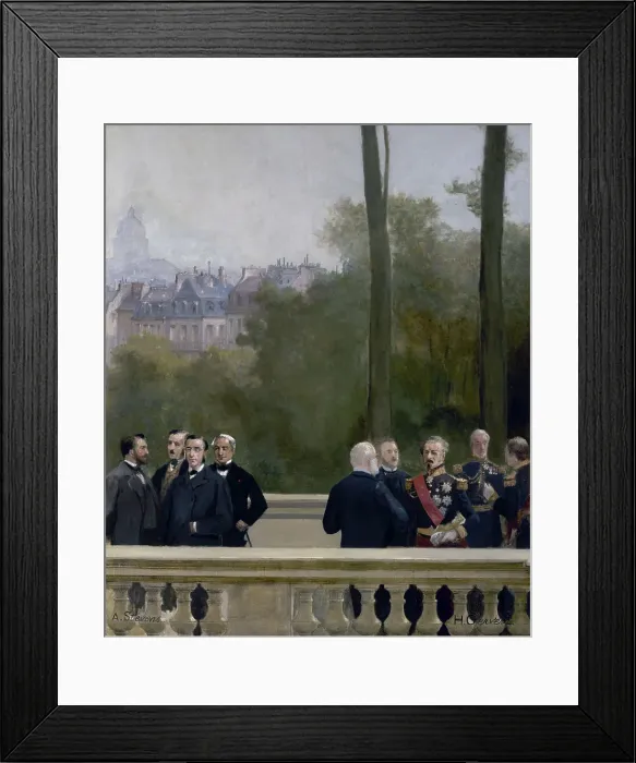 Framed Print : The Panorama of the Century, 1889. Creators: Henri Gervex, Alfred Stevens Framed Print : The Panorama of the Century, 1889. Creators: Henri Gervex, Alfred Stevens
