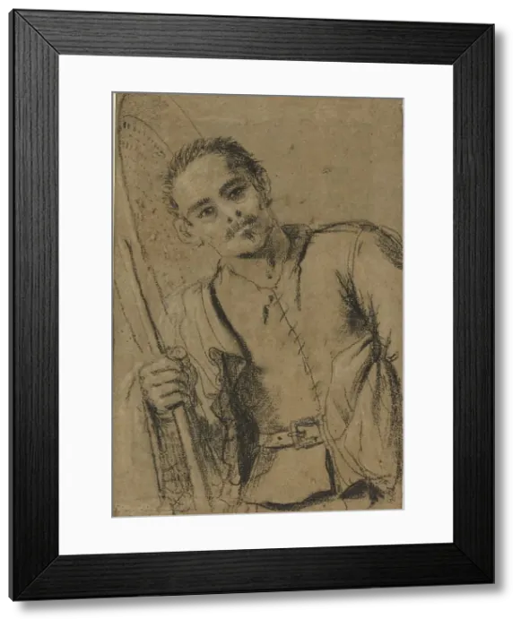 Framed Print : A Grain Merchant, c. 1620. Creator: Guercino Framed Print : A Grain Merchant, c. 1620. Creator: Guercino