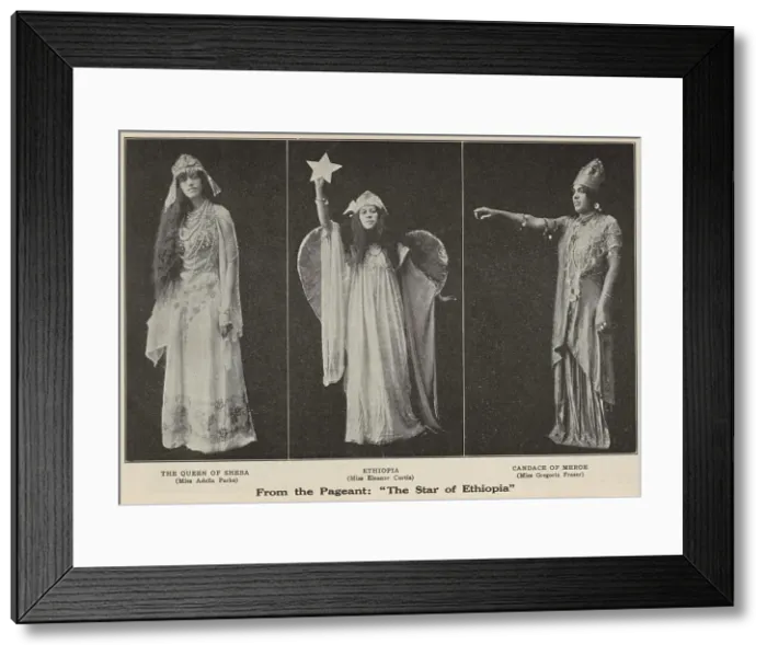 Framed Print : From the pageant: The star of Ethiopia, 1915-12. Creator: Unknown. From the pageant: The star of Ethiopia, 1915-12. Creator: Unknown Framed Print : From the pageant: The star of Ethiopia, 1915-12. Creator: Unknown. From the pageant: The star of Ethiopia, 1915-12. Creator: Unknown