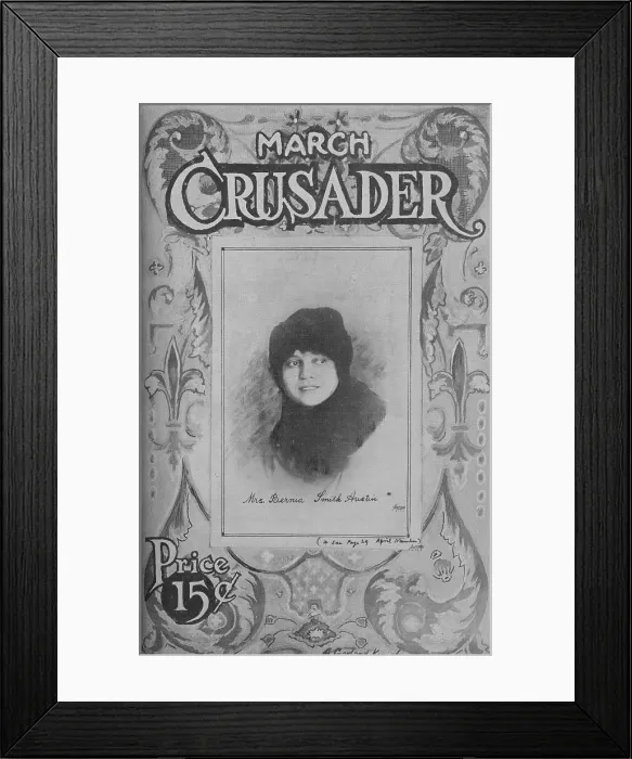 Framed Print : March Crusader; Mrs. Bernia Smith Austin; [Cover page], 1918-1922. Creator: Unknown