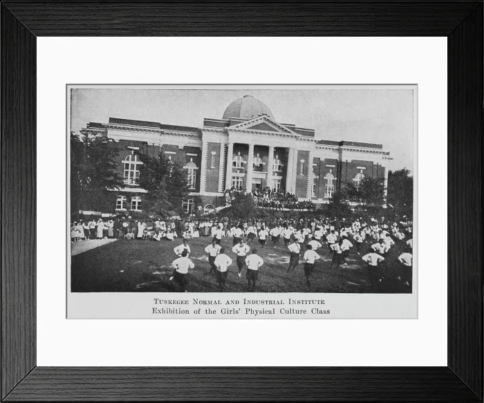 Framed Print : Tuskegee Normal and Industrial Institute; Exhibition of the girls physical culture class, 1922. Creator: Unknown Framed Print : Tuskegee Normal and Industrial Institute; Exhibition of the girls physical culture class, 1922. Creator: Unknown