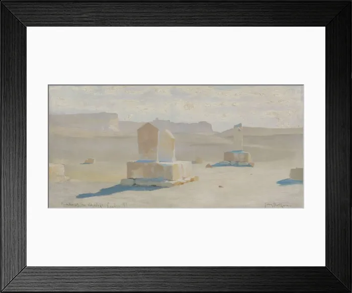 Framed Print : Cairo, tombs of the caliphs, 1893. Creator: Henry Brokman Framed Print : Cairo, tombs of the caliphs, 1893. Creator: Henry Brokman