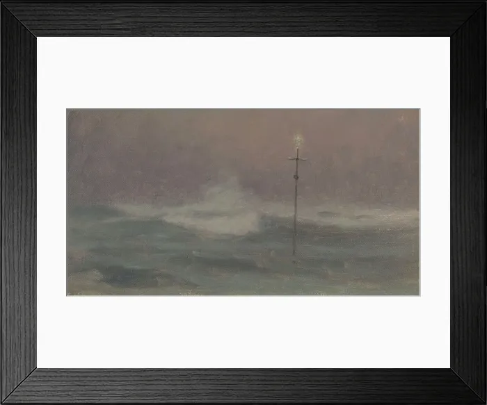 Framed Print : Cross and wave, Brittany, c.1905. Creator: Henry Brokman Framed Print : Cross and wave, Brittany, c.1905. Creator: Henry Brokman