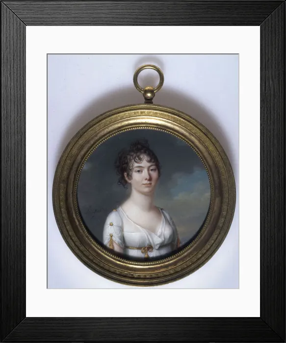 Framed Print : Portrait of a young woman, between 1804 and 1815. Creator: Jean Baptiste Jacques Augustin Framed Print : Portrait of a young woman, between 1804 and 1815. Creator: Jean Baptiste Jacques Augustin