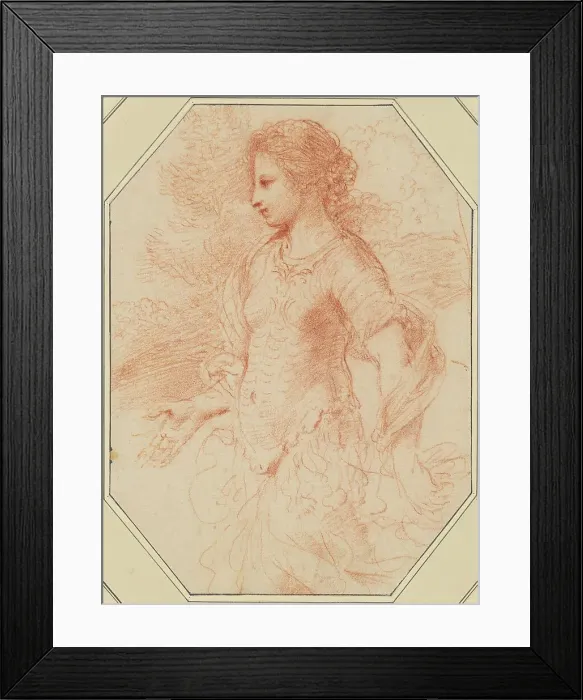 Framed Print : Erminia, c. 1648. Creator: Guercino Framed Print : Erminia, c. 1648. Creator: Guercino