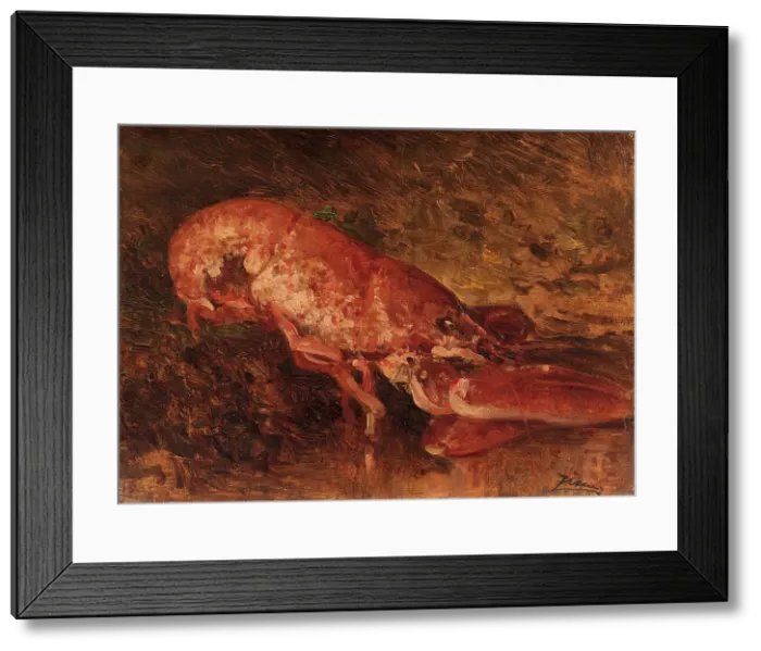 Framed Print : Nature morte au homard. Creator: Felix Francois Georges Philibert Ziem Framed Print : Nature morte au homard. Creator: Felix Francois Georges Philibert Ziem