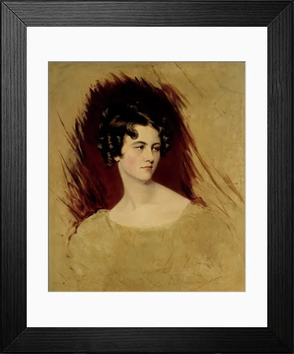 Framed Print : Portrait thought to be Princess Clémentine de Metternich, 18th century. Creator: Thomas Lawrence