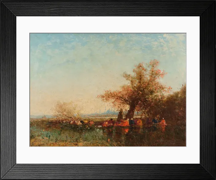 Framed Print : Les eaux douces d'Asie, between 1870 and 1890. Creator: Felix Francois Georges Philibert Ziem