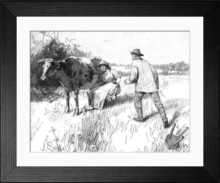 Framed Print : Scene from Tess of the D'Urbervilles, by Thomas Hardy, 1891. Creator: Hubert von Herkomer. Scene from Tess of the D'Urbervilles, by Thomas Hardy, 1891. Creator: Hubert von Herkomer Framed Print : Scene from Tess of the D'Urbervilles, by Thomas Hardy, 1891. Creator: Hubert von Herkomer. Scene from Tess of the D'Urbervilles, by Thomas Hardy, 1891. Creator: Hubert von Herkomer