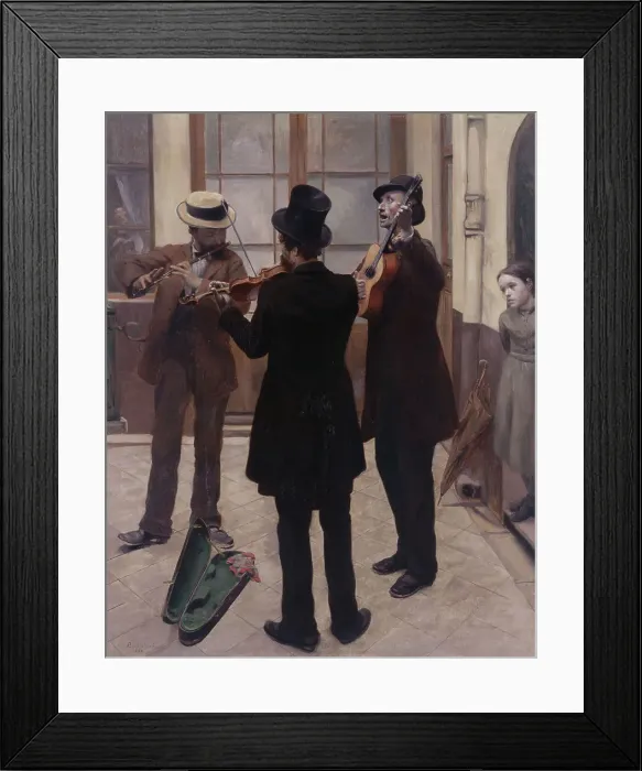 Framed Print : Musicians, 1883. Creator: Albert Bartholomé Framed Print : Musicians, 1883. Creator: Albert Bartholomé