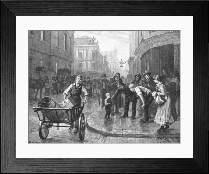 Framed Print : Homeless, after L Bruck Largos, 1891. Creator: Unknown. Homeless, after L Bruck Largos, 1891. Creator: Unknown Framed Print : Homeless, after L Bruck Largos, 1891. Creator: Unknown. Homeless, after L Bruck Largos, 1891. Creator: Unknown