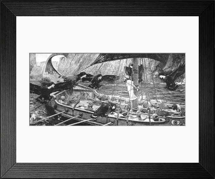 Framed Print : Pictures of the Year - VIII. Ulysses and the Sirens, after JW Waterhouse, ARA, 1891. Creator: Unknown. Pictures of the Year - VIII. Ulysses and the Sirens, after JW Waterhouse, ARA, 1891. Creator: Unknown Framed Print : Pictures of the Year - VIII. Ulysses and the Sirens, after JW Waterhouse, ARA, 1891. Creator: Unknown. Pictures of the Year - VIII. Ulysses and the Sirens, after JW Waterhouse, ARA, 1891. Creator: Unknown