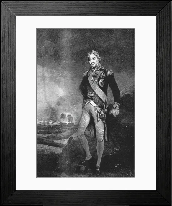 Framed Print : Horatio Nelson, Viscount Nelson, and Duke of Bronte, K.B.Vice- Admiral... 1891. Creator: John Hoppner Framed Print : Horatio Nelson, Viscount Nelson, and Duke of Bronte, K.B.Vice- Admiral... 1891. Creator: John Hoppner