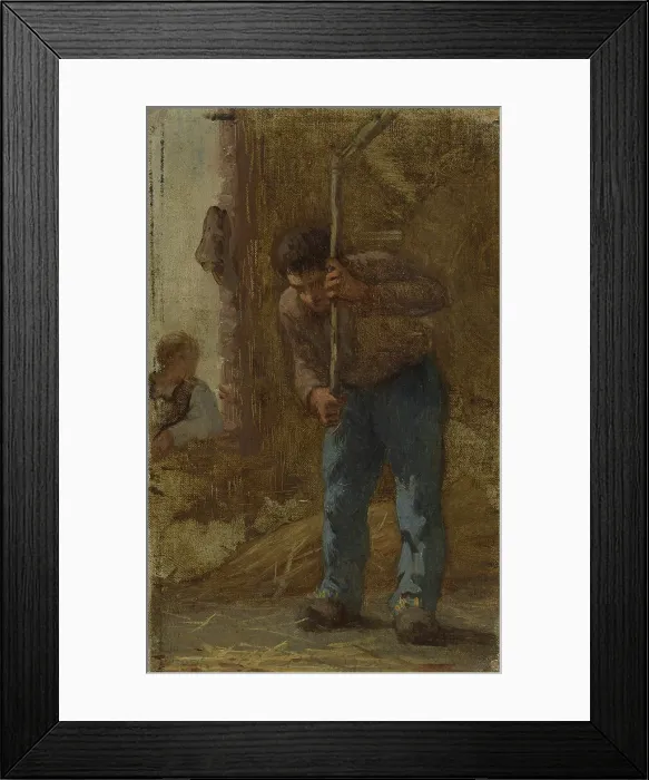 Framed Print : History of wheat: Threshing: Sketch for the school in rue Dombasle, 15th arrondissement of Paris. Creator: Paul Albert Baudouin Framed Print : History of wheat: Threshing: Sketch for the school in rue Dombasle, 15th arrondissement of Paris. Creator: Paul Albert Baudouin