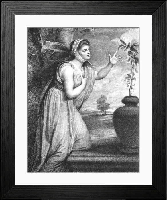 Framed Print : Lady Hamilton as Sensibility, after George Romney, c1789 (1891). Creator: Richard Earlom. Lady Hamilton as Sensibility, after George Romney, c1789 (1891). Creator: Richard Earlom Framed Print : Lady Hamilton as Sensibility, after George Romney, c1789 (1891). Creator: Richard Earlom. Lady Hamilton as Sensibility, after George Romney, c1789 (1891). Creator: Richard Earlom