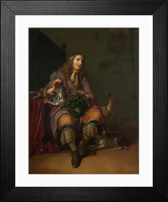 Framed Print : The hunter, 1651. Creator: Ary de Vois Framed Print : The hunter, 1651. Creator: Ary de Vois