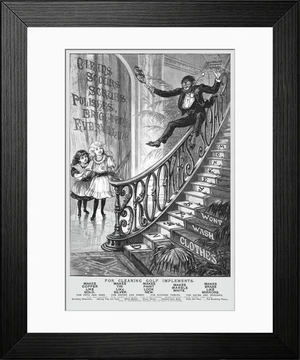 Framed Print : Monkey Brand, for Cleaning Golf Implements. 1891. Creator: Unknown Framed Print : Monkey Brand, for Cleaning Golf Implements. 1891. Creator: Unknown