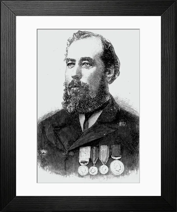 Framed Print : The Late Isaac Jarman, Coxwain of the Ramsgate Life-Boat, 1891. Creator: Unknown Framed Print : The Late Isaac Jarman, Coxwain of the Ramsgate Life-Boat, 1891. Creator: Unknown