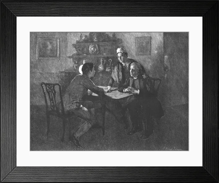 Framed Print : Scene from Tess of the D'Urbervilles, by Thomas Hardy, 1891. Creator: Hubert von Herkomer. Scene from Tess of the D'Urbervilles, by Thomas Hardy, 1891. Creator: Hubert von Herkomer Framed Print : Scene from Tess of the D'Urbervilles, by Thomas Hardy, 1891. Creator: Hubert von Herkomer. Scene from Tess of the D'Urbervilles, by Thomas Hardy, 1891. Creator: Hubert von Herkomer